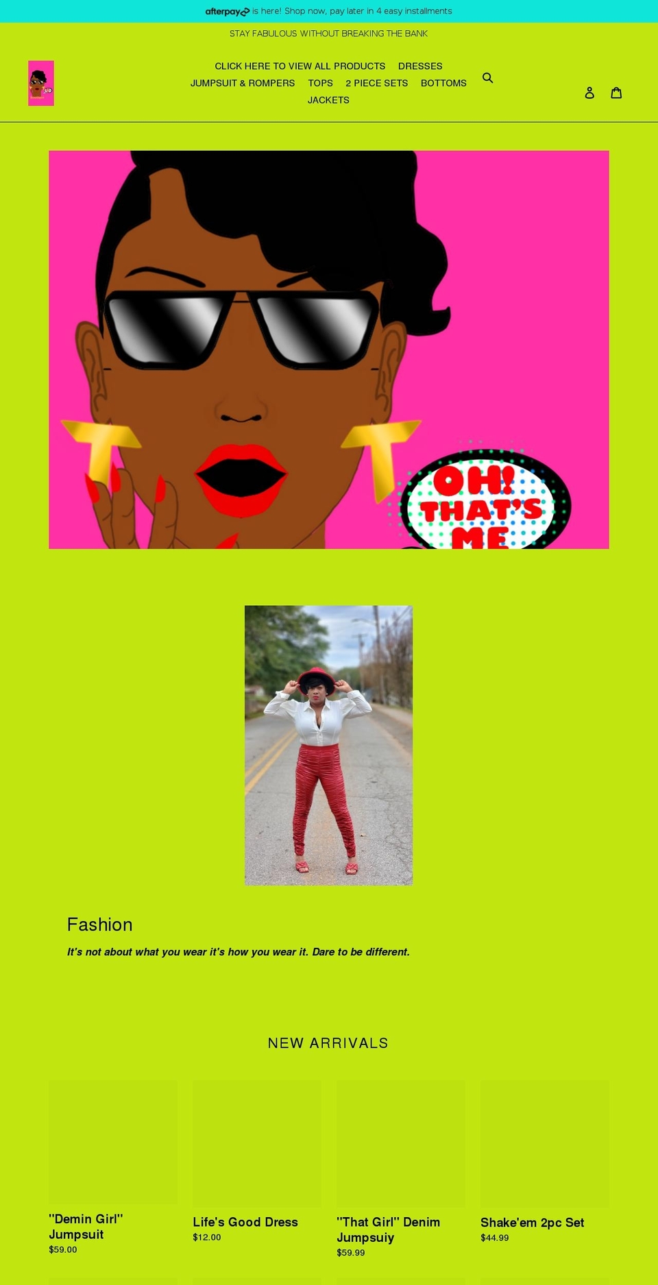 ttohthatsme.com shopify website screenshot