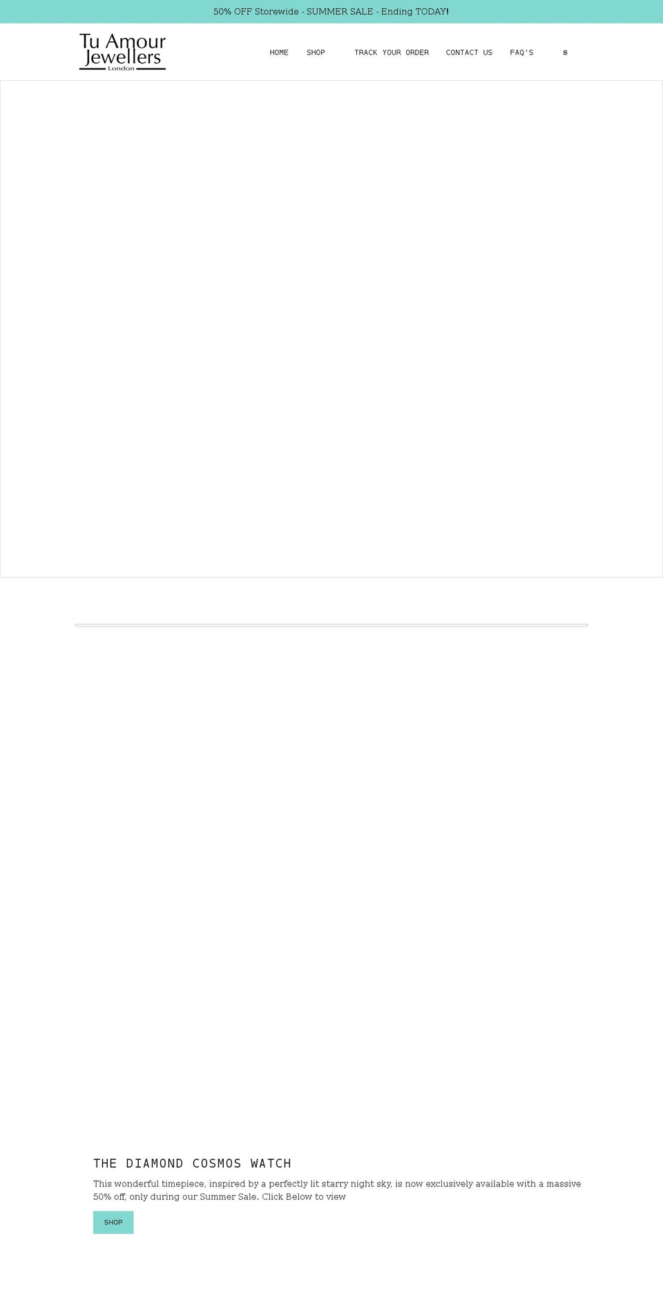 tuamourjewellers.com shopify website screenshot