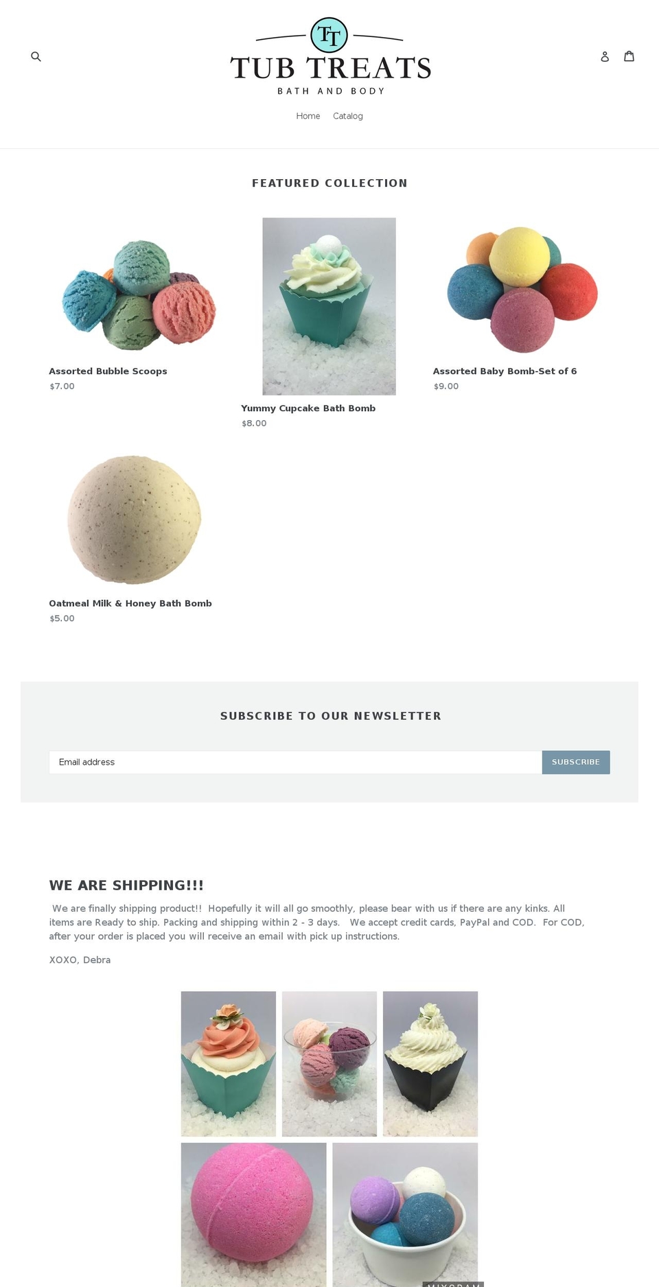 tubtreat.com — Shopify storefront screenshot