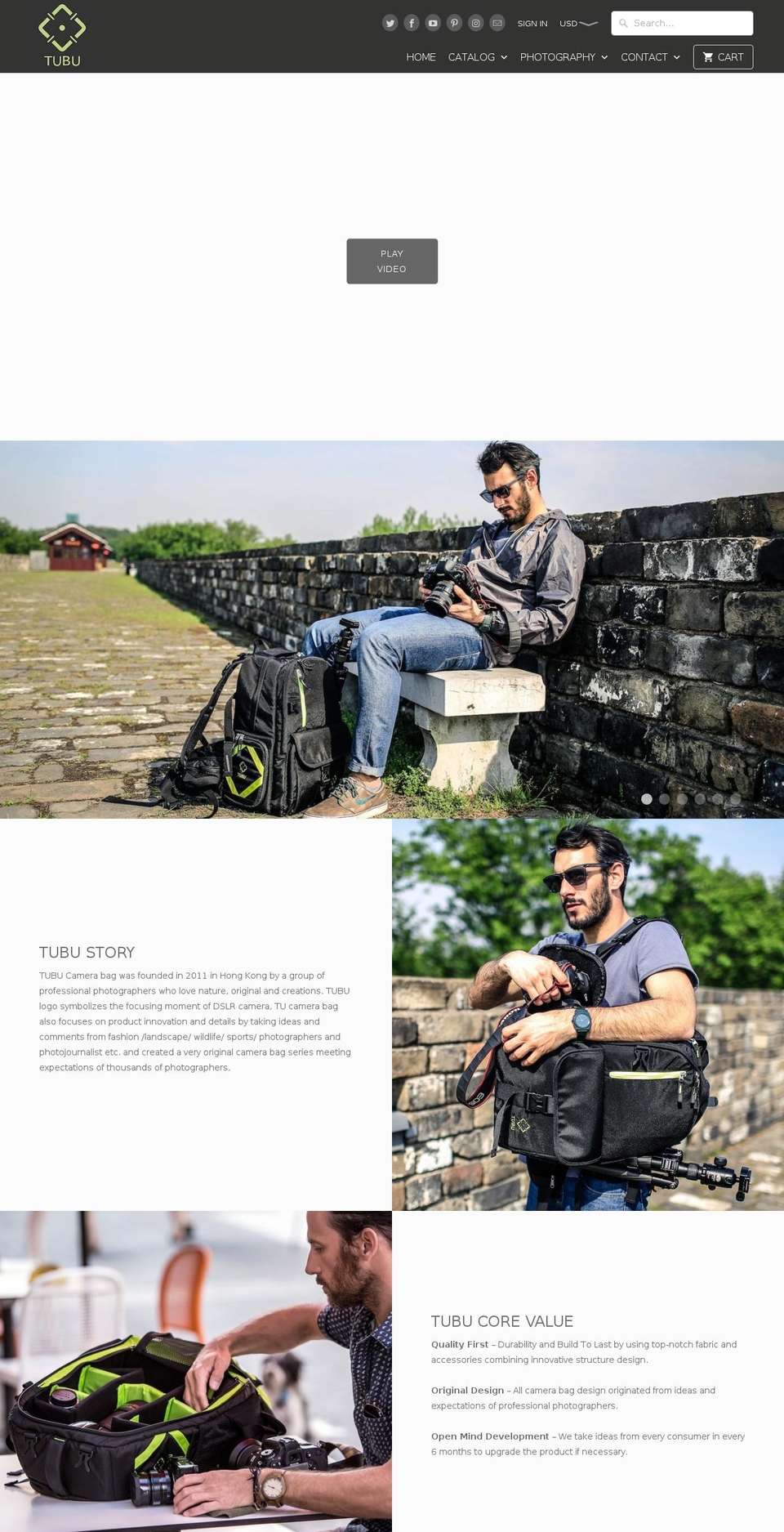 tubupack.com shopify website screenshot
