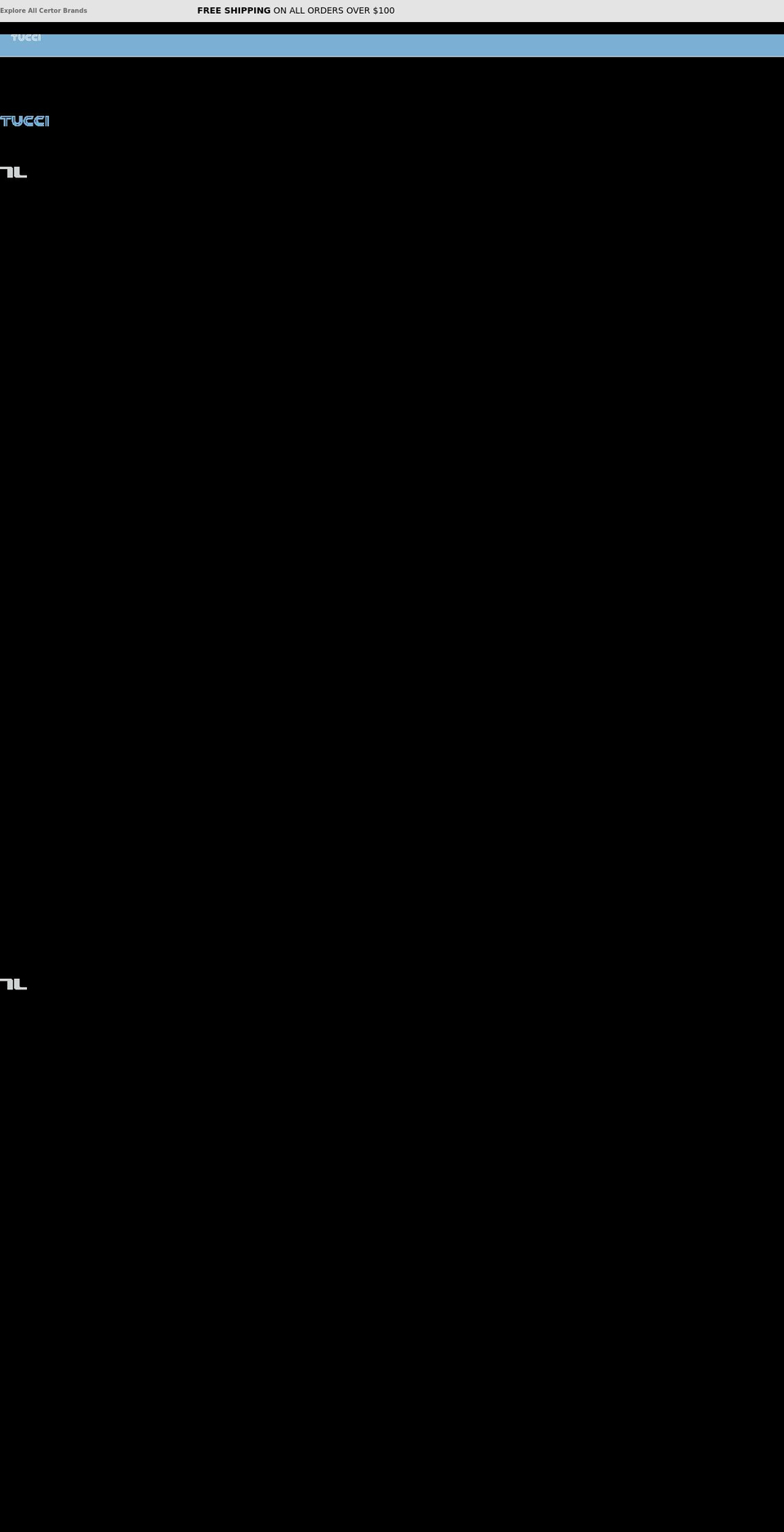 tuccilimited.com shopify website screenshot