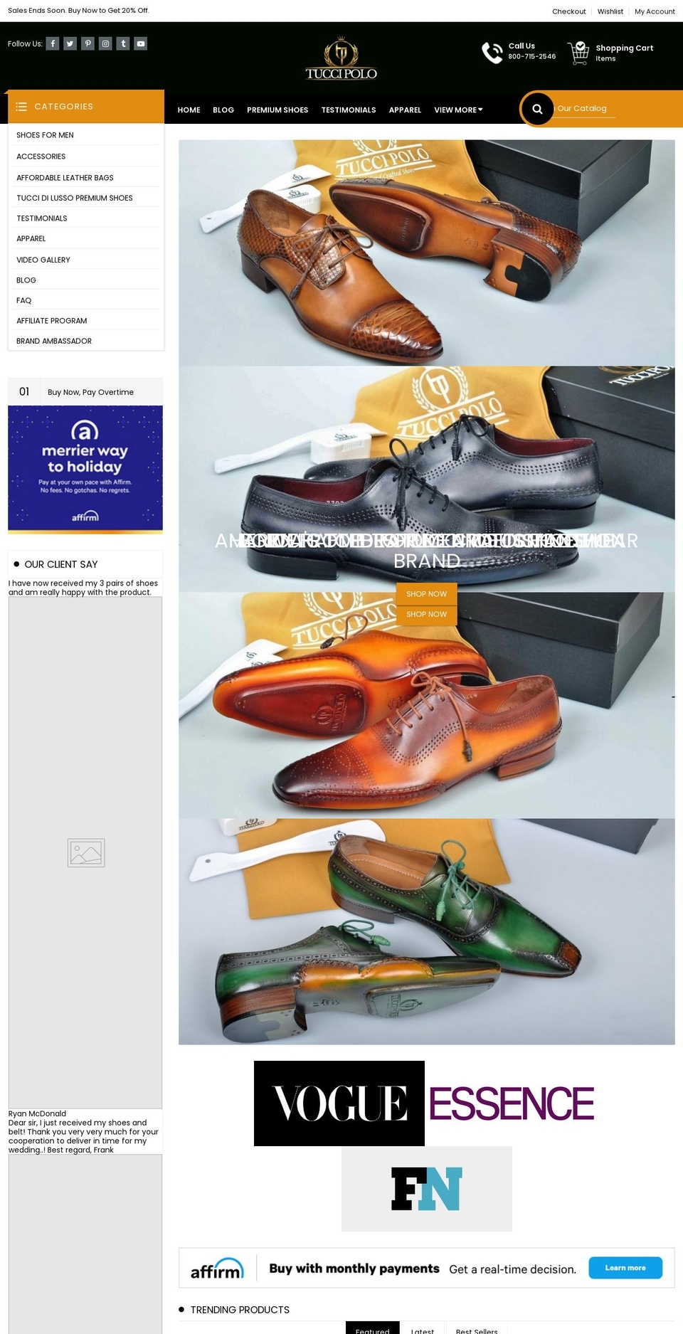 tuccipolo.com shopify website screenshot