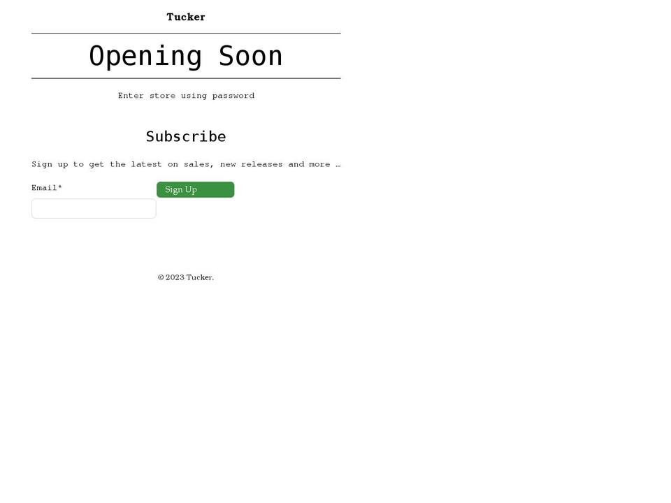 tuck-kentucky.myshopify.com shopify website screenshot