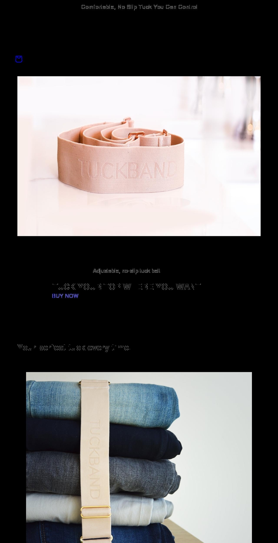 tuckband.com shopify website screenshot