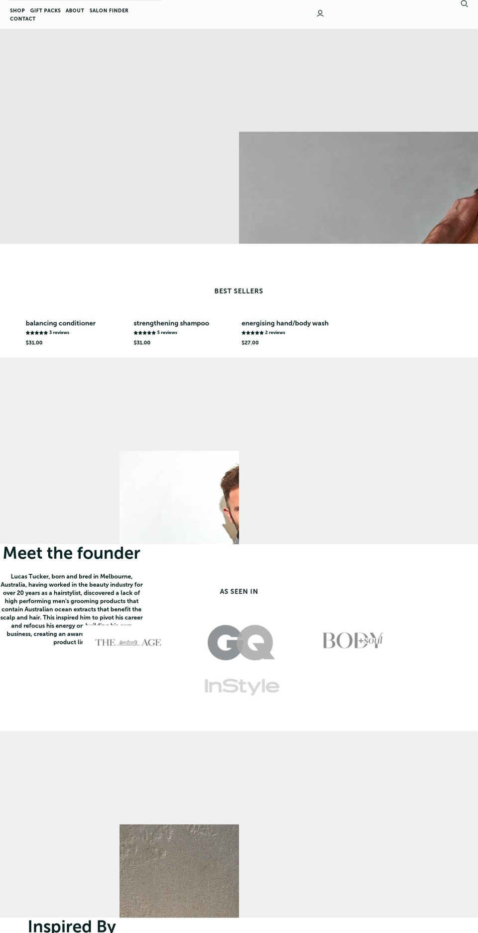 tuckerbrowne.com.au shopify website screenshot