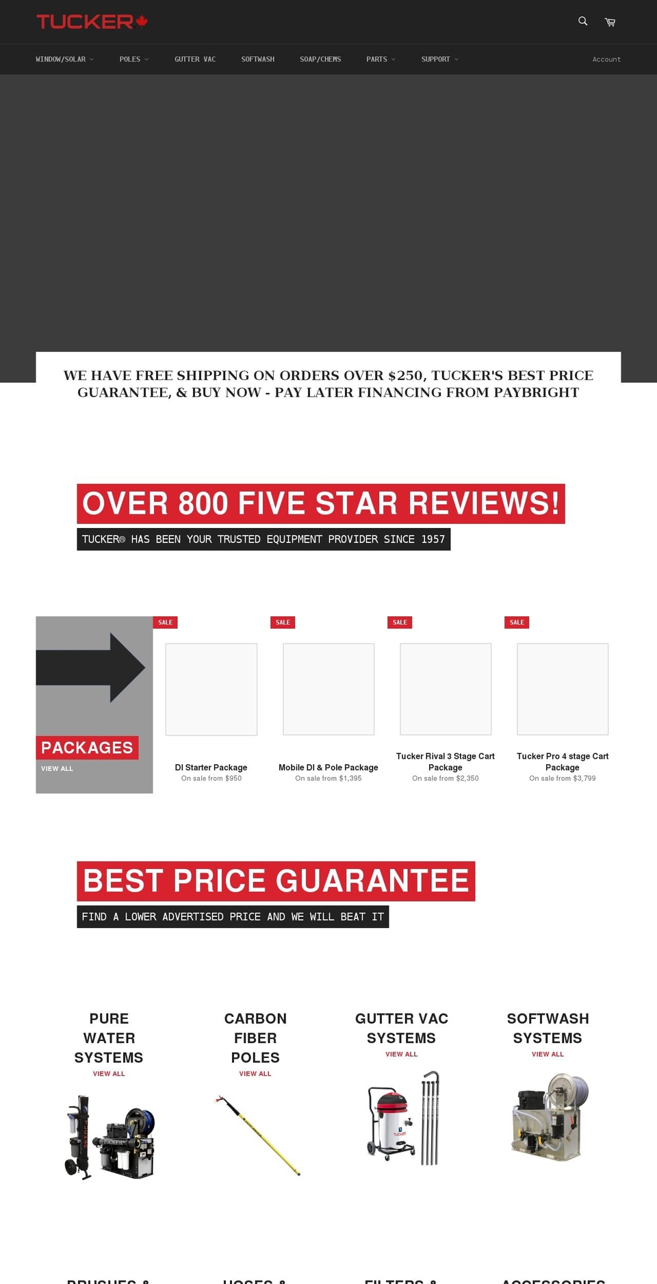 tuckercanada.com shopify website screenshot