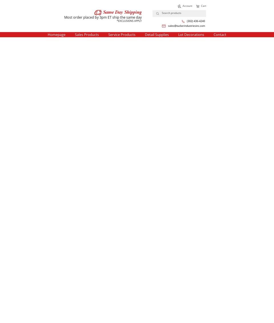 tuckerindustriesinc.com shopify website screenshot