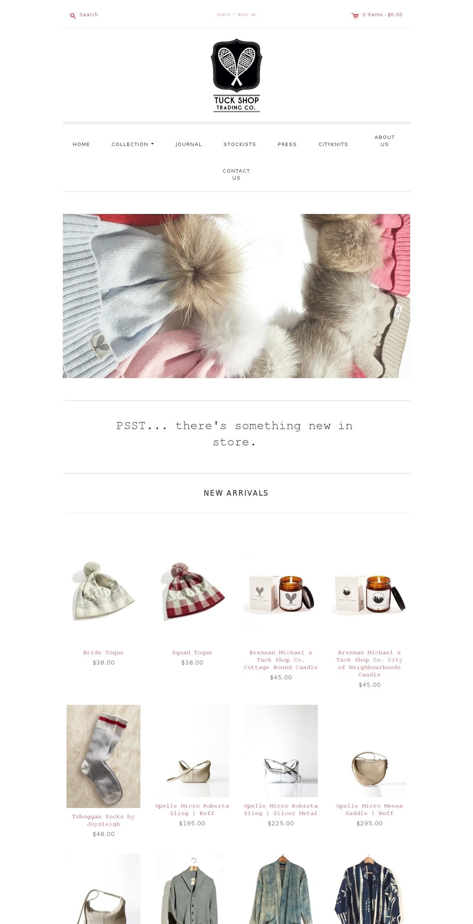 tuckshopco.com shopify website screenshot