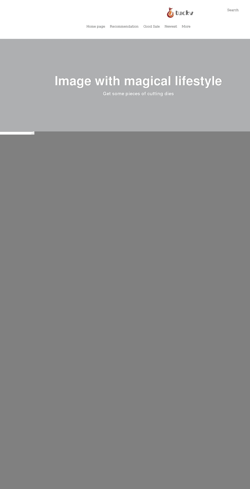 tuckv.com shopify website screenshot