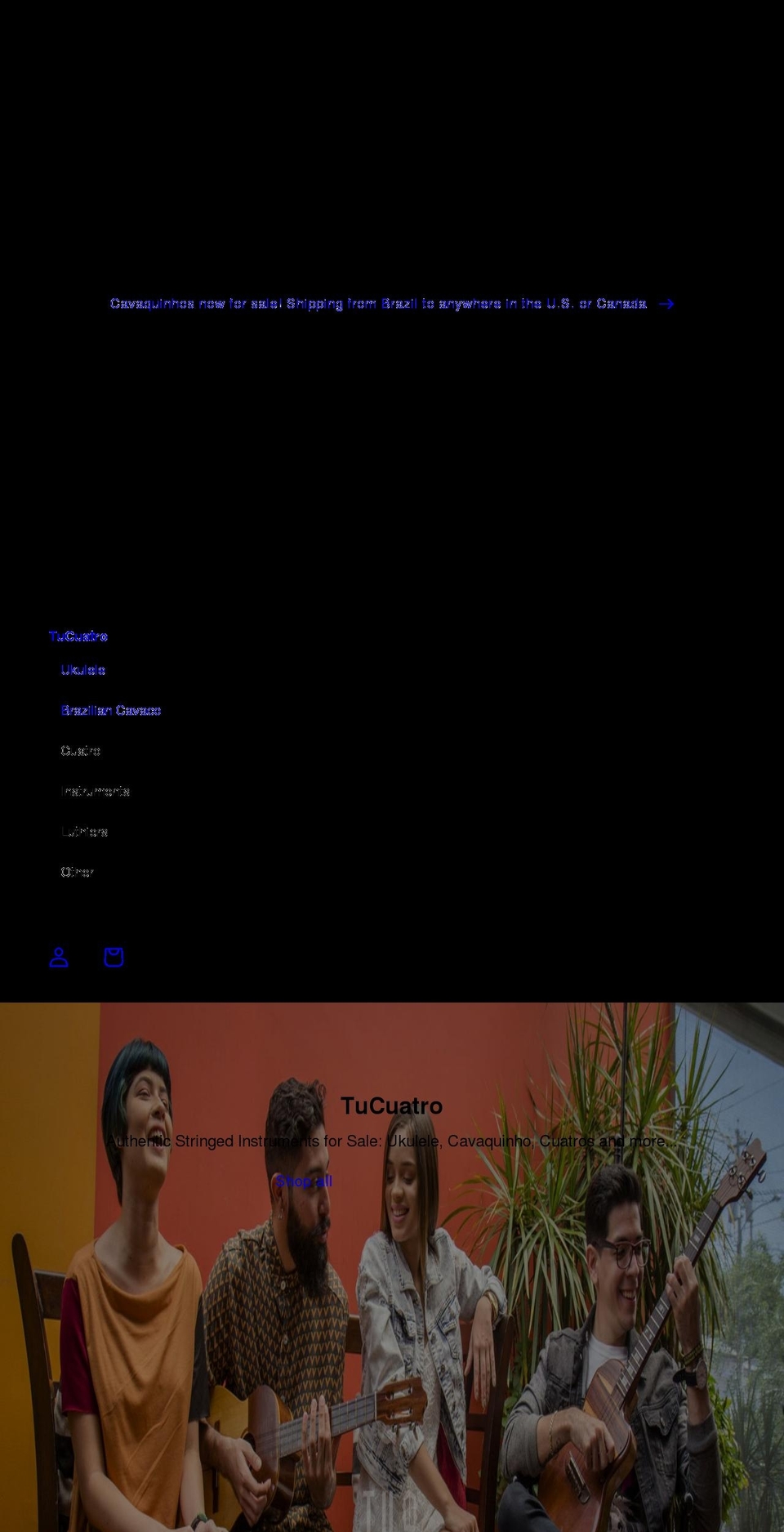 tucuatro.myshopify.com — Shopify storefront screenshot