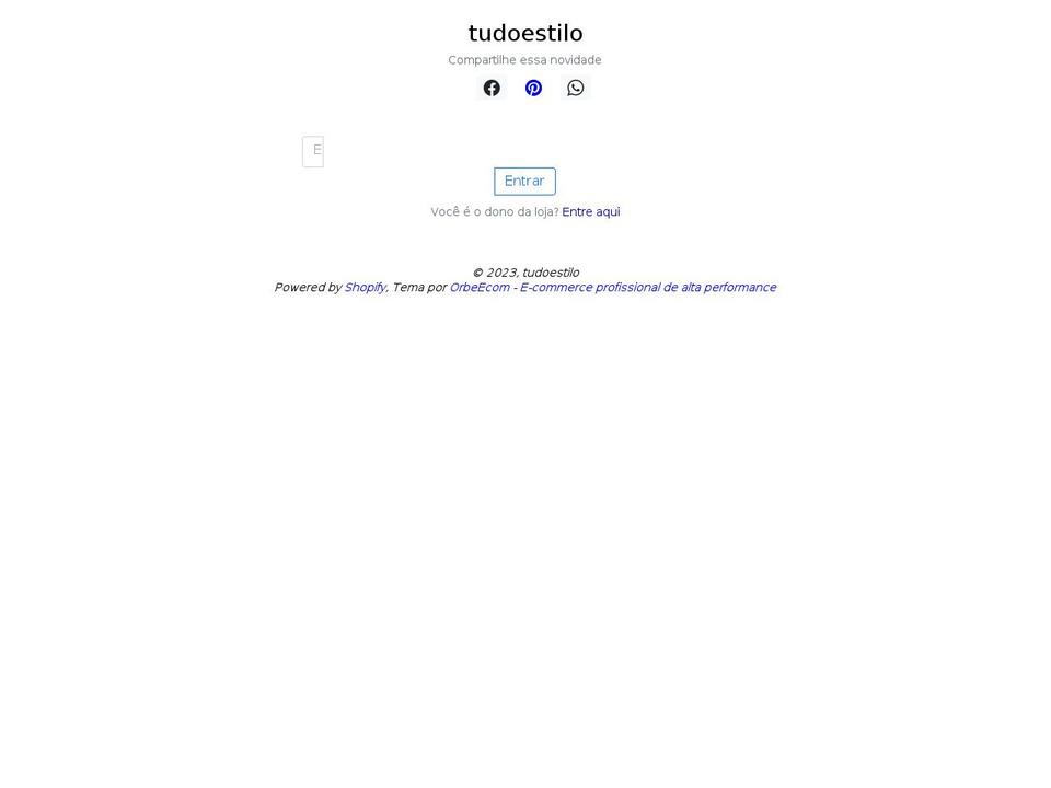 tudoestilo.com — Shopify storefront screenshot