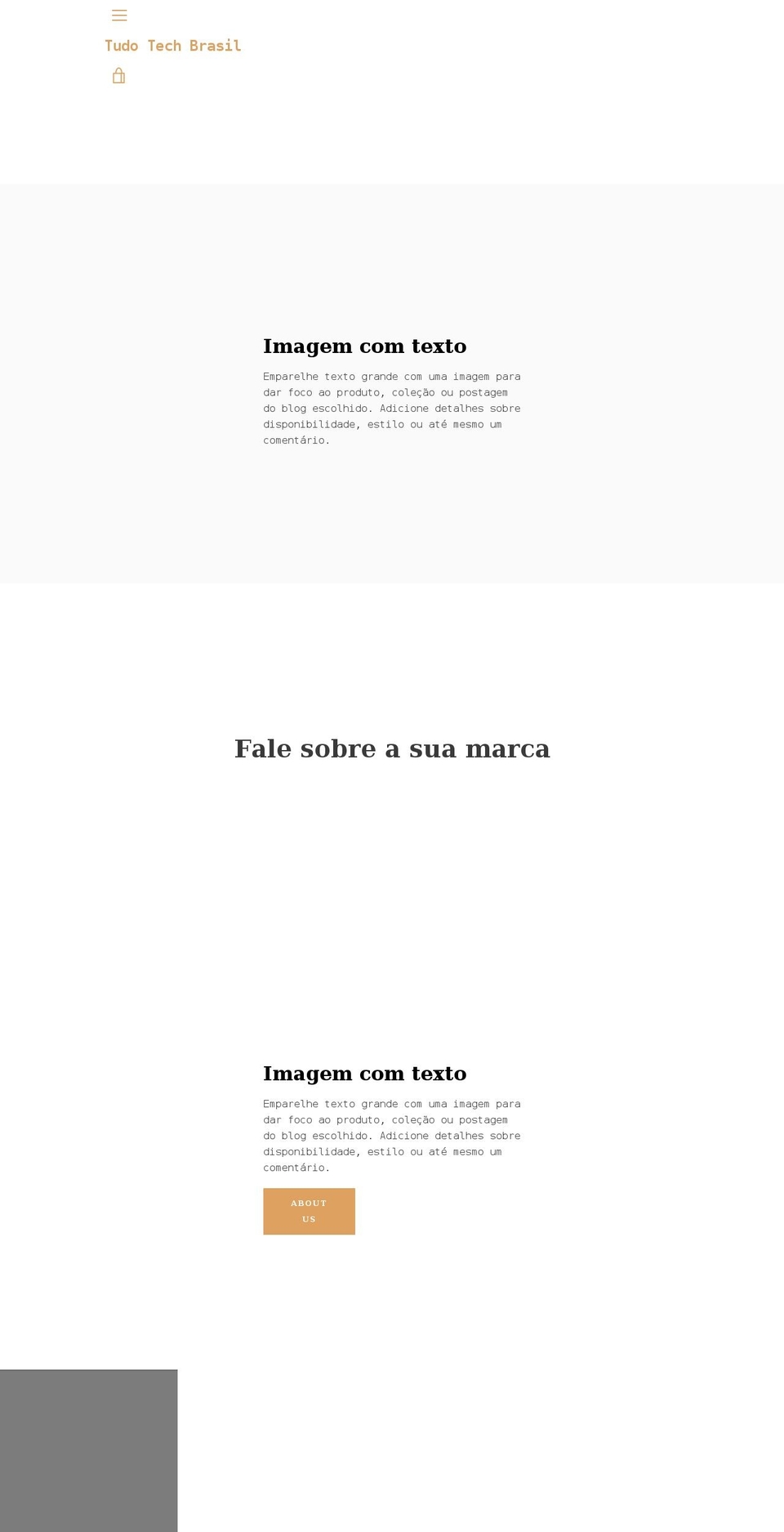 tudotechbrasil.com shopify website screenshot