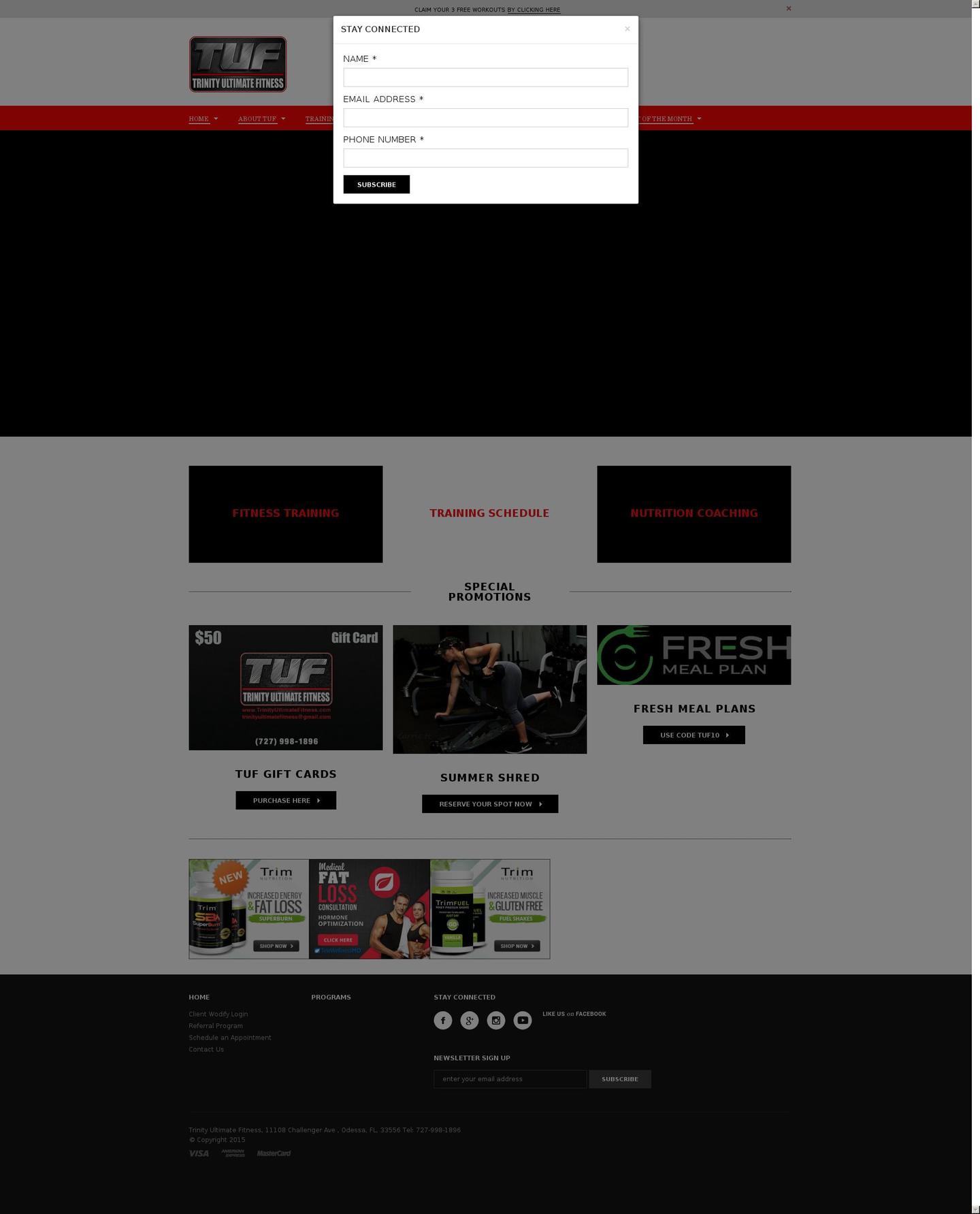 tuf365.com shopify website screenshot