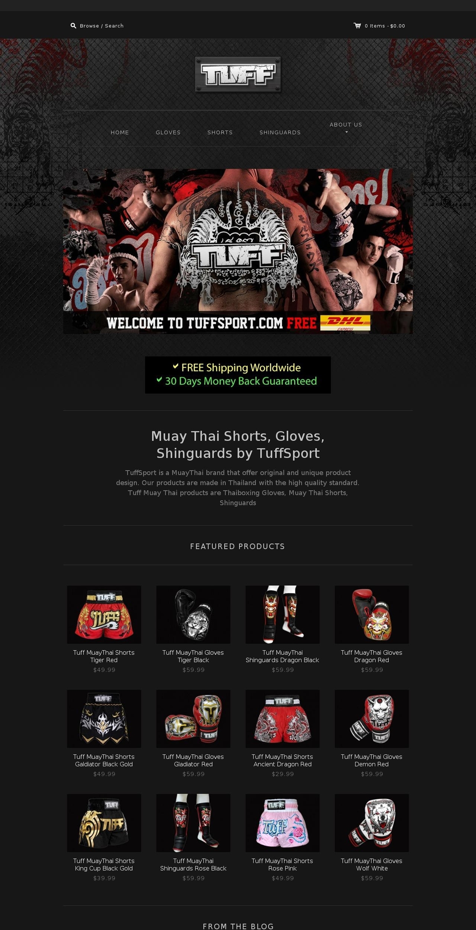 tuffclothing.com shopify website screenshot