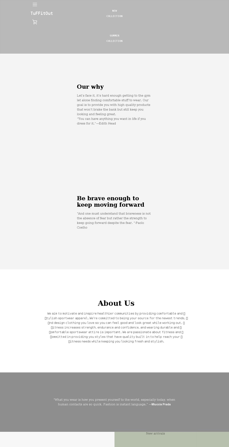tuffitout.ca shopify website screenshot