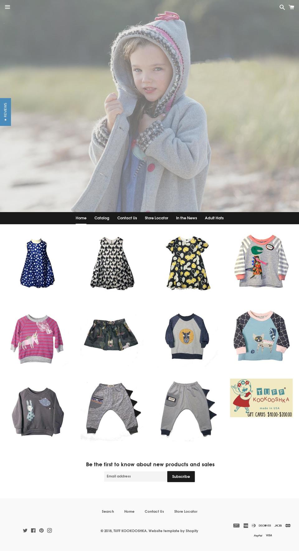 tuffkookooshka.us shopify website screenshot