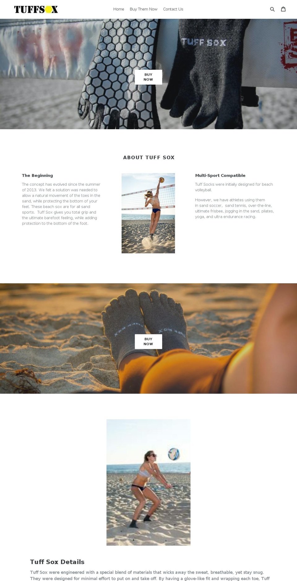 tuffsocks.com — Shopify storefront screenshot