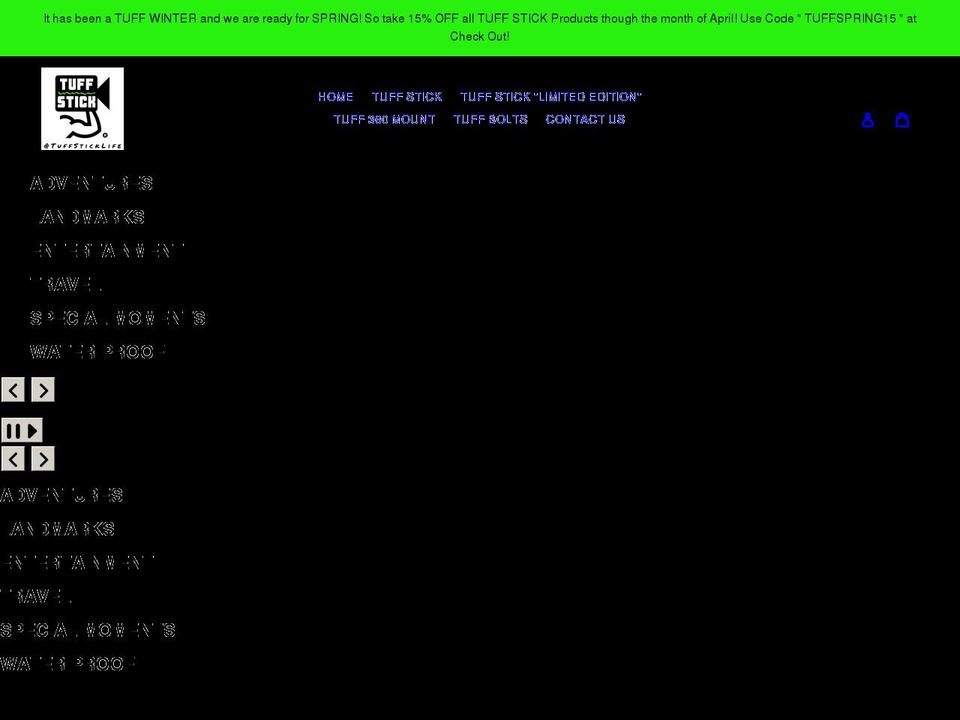 tuffsticklife.com shopify website screenshot
