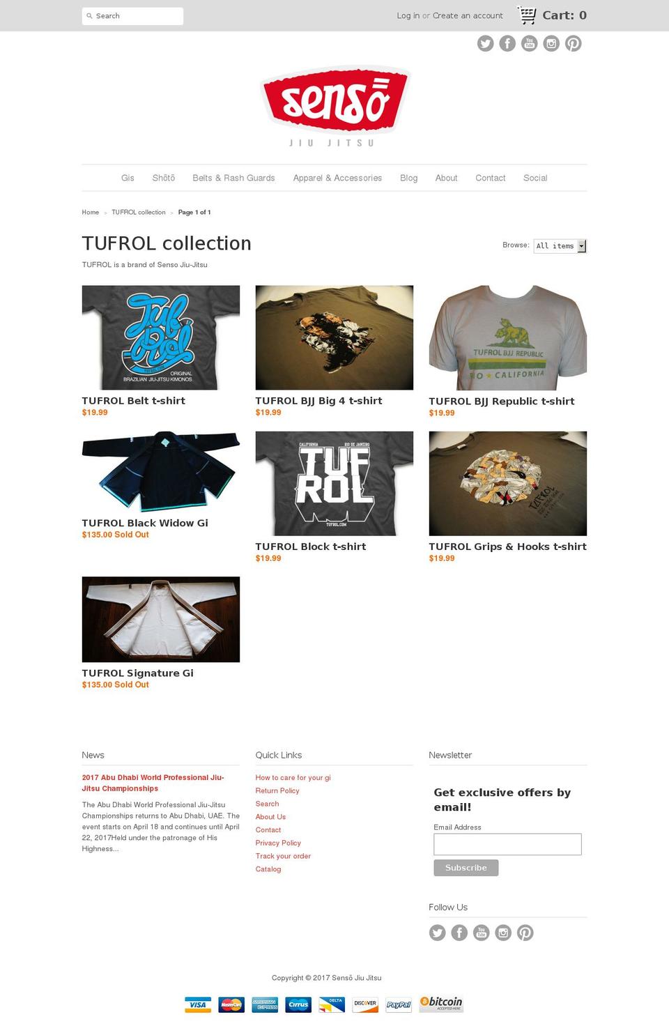 tufrol.com shopify website screenshot