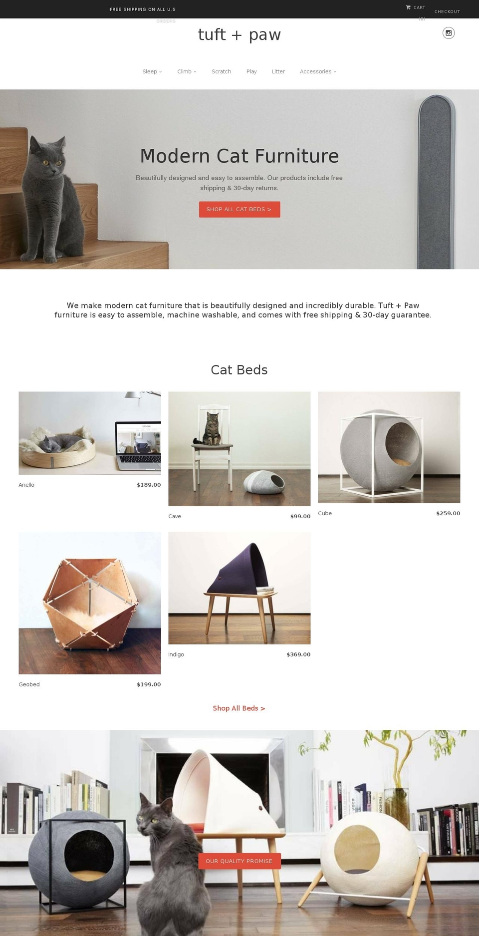 tuftandpaw.com shopify website screenshot