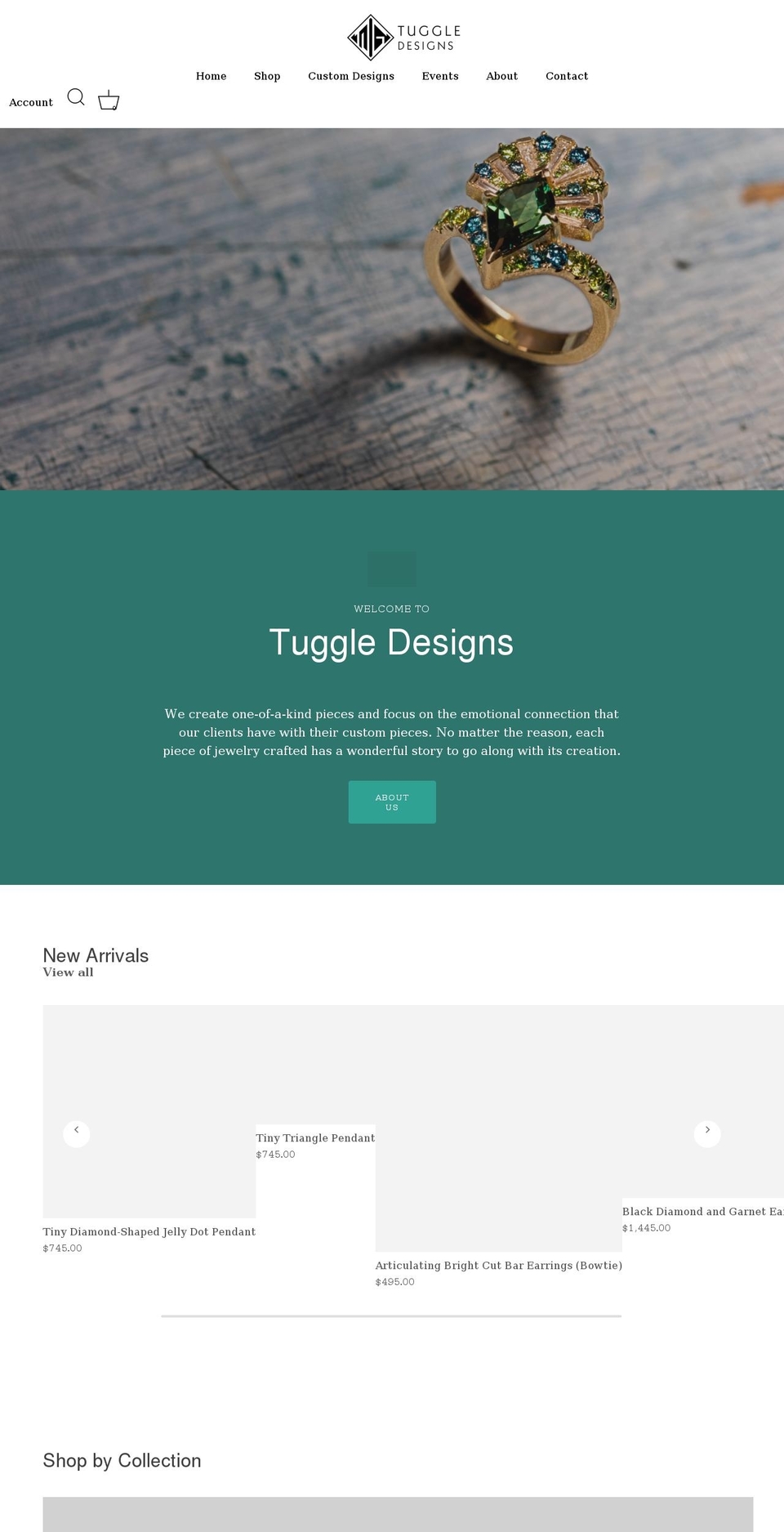 tuggledesigns.com shopify website screenshot