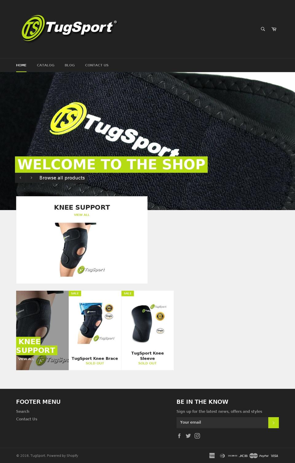 tugsport.com — Shopify storefront screenshot