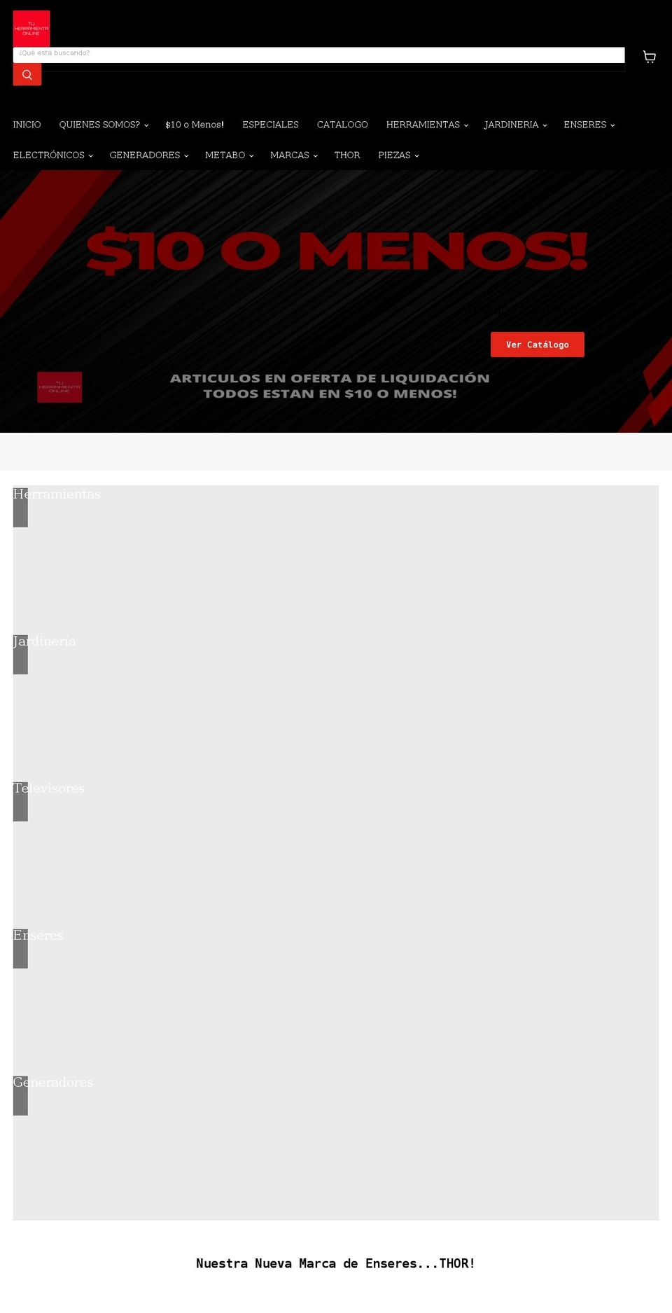 tuherramientaonline.com shopify website screenshot