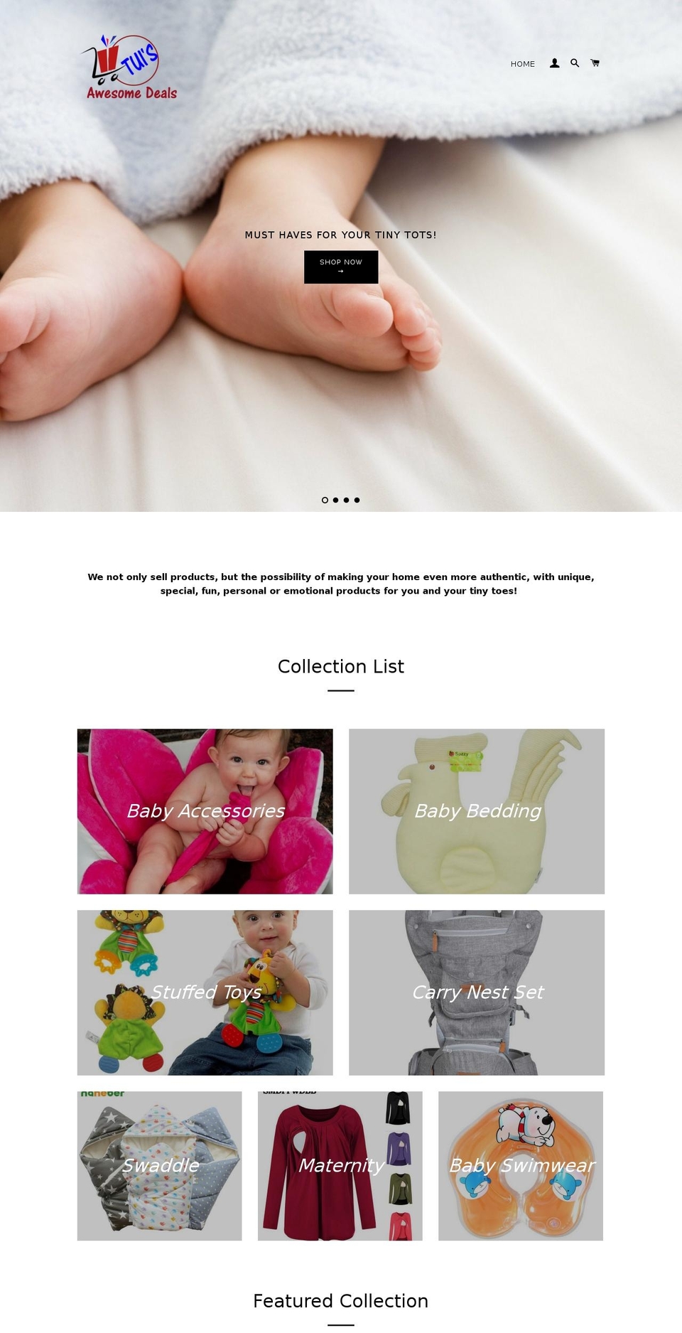 tuis-awesome-deals.com — Shopify storefront screenshot