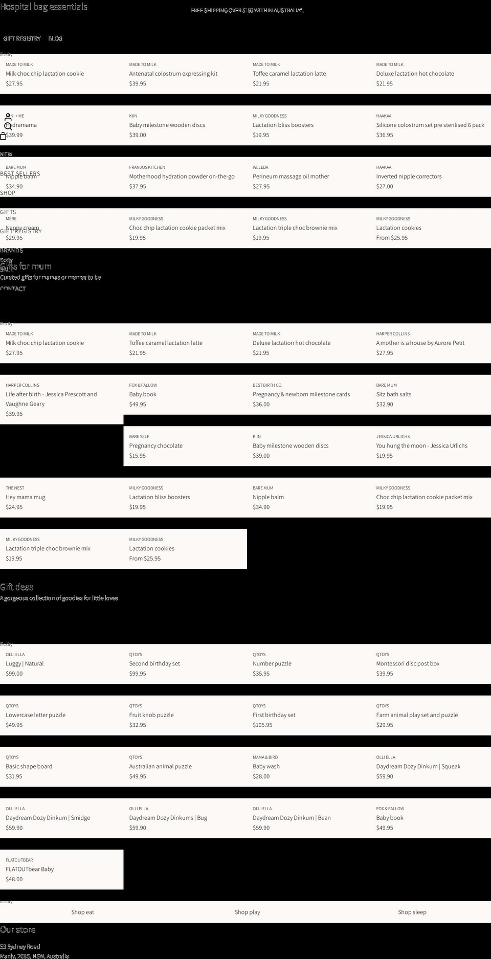tulababa.com shopify website screenshot