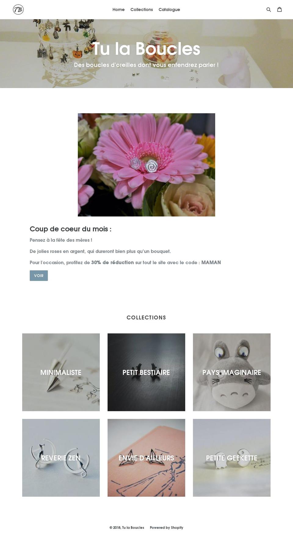 tulaboucles.com — Shopify storefront screenshot