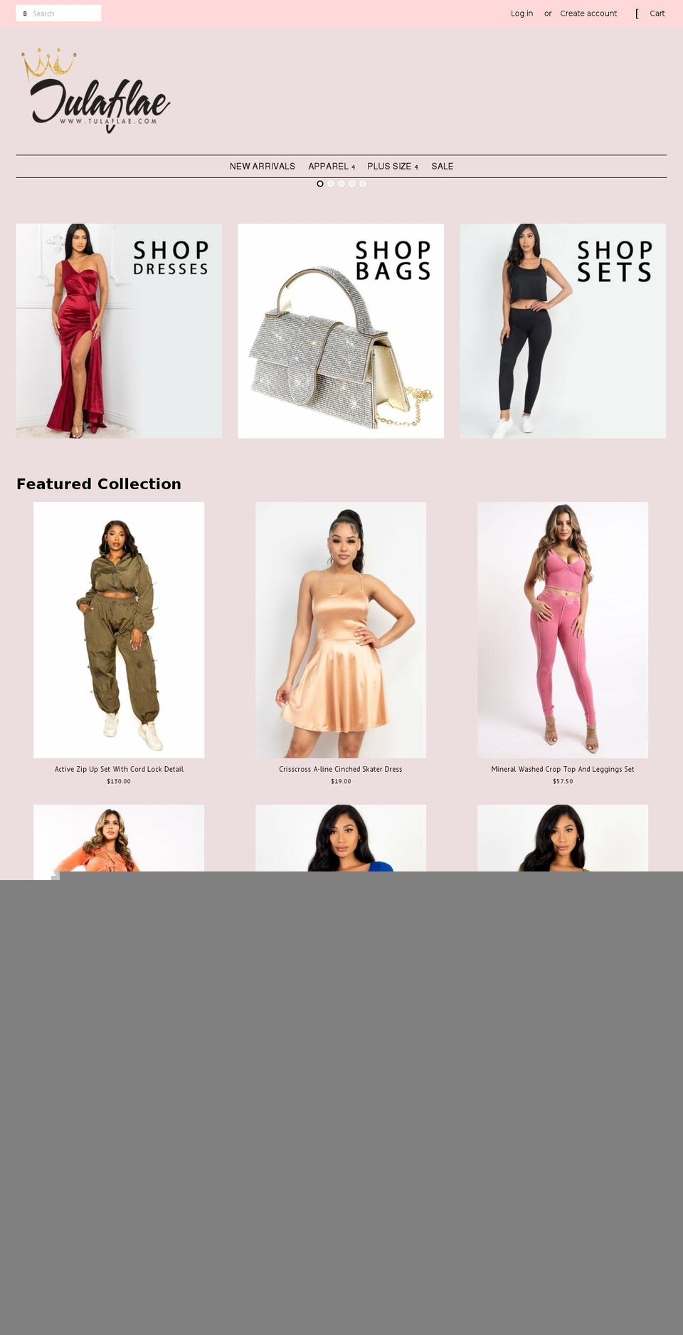 tulaflae.com shopify website screenshot