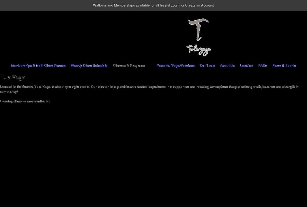 tulayoga.ca shopify website screenshot