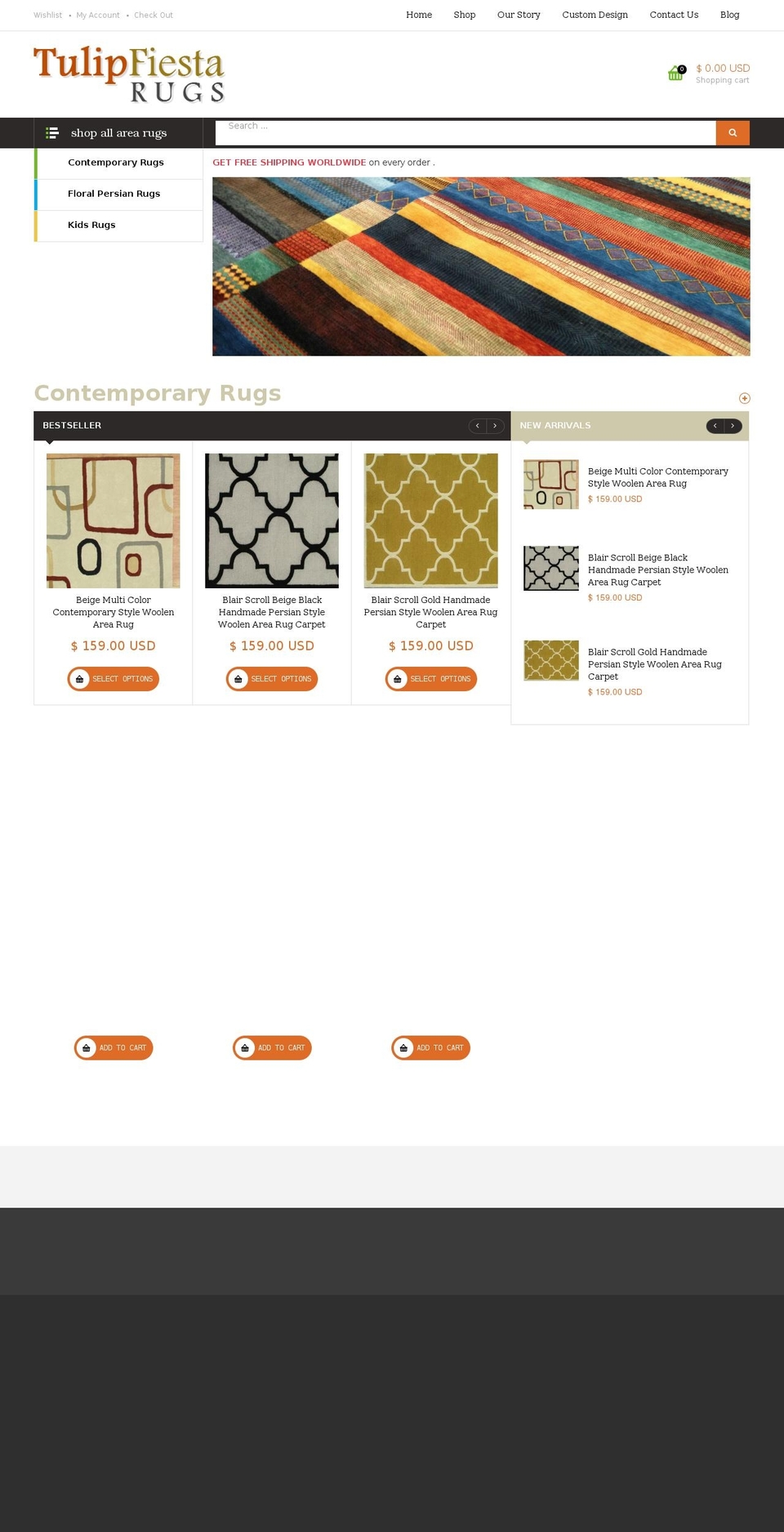 tulipfiesta.com shopify website screenshot