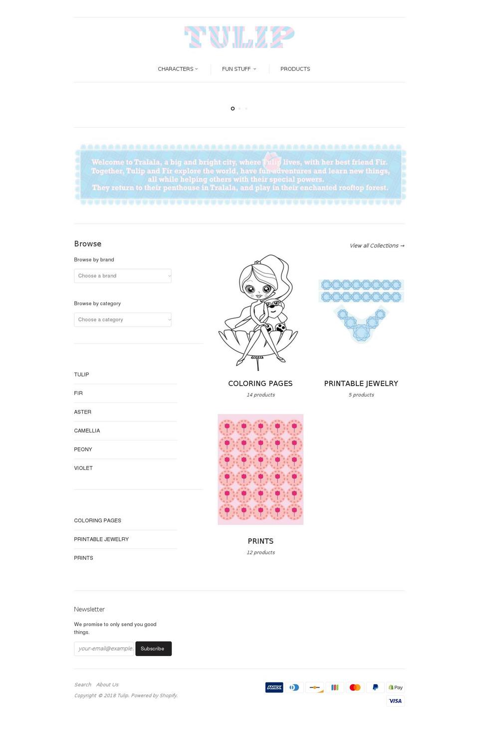 tulipfun.com — Shopify storefront screenshot