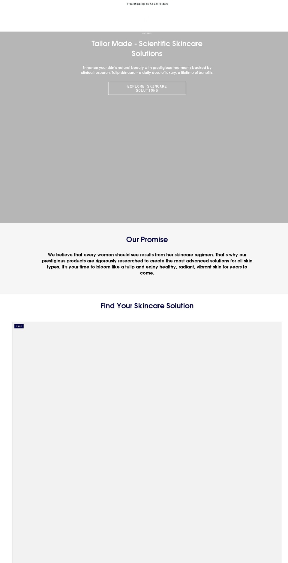 tulipnaturalusa.com shopify website screenshot