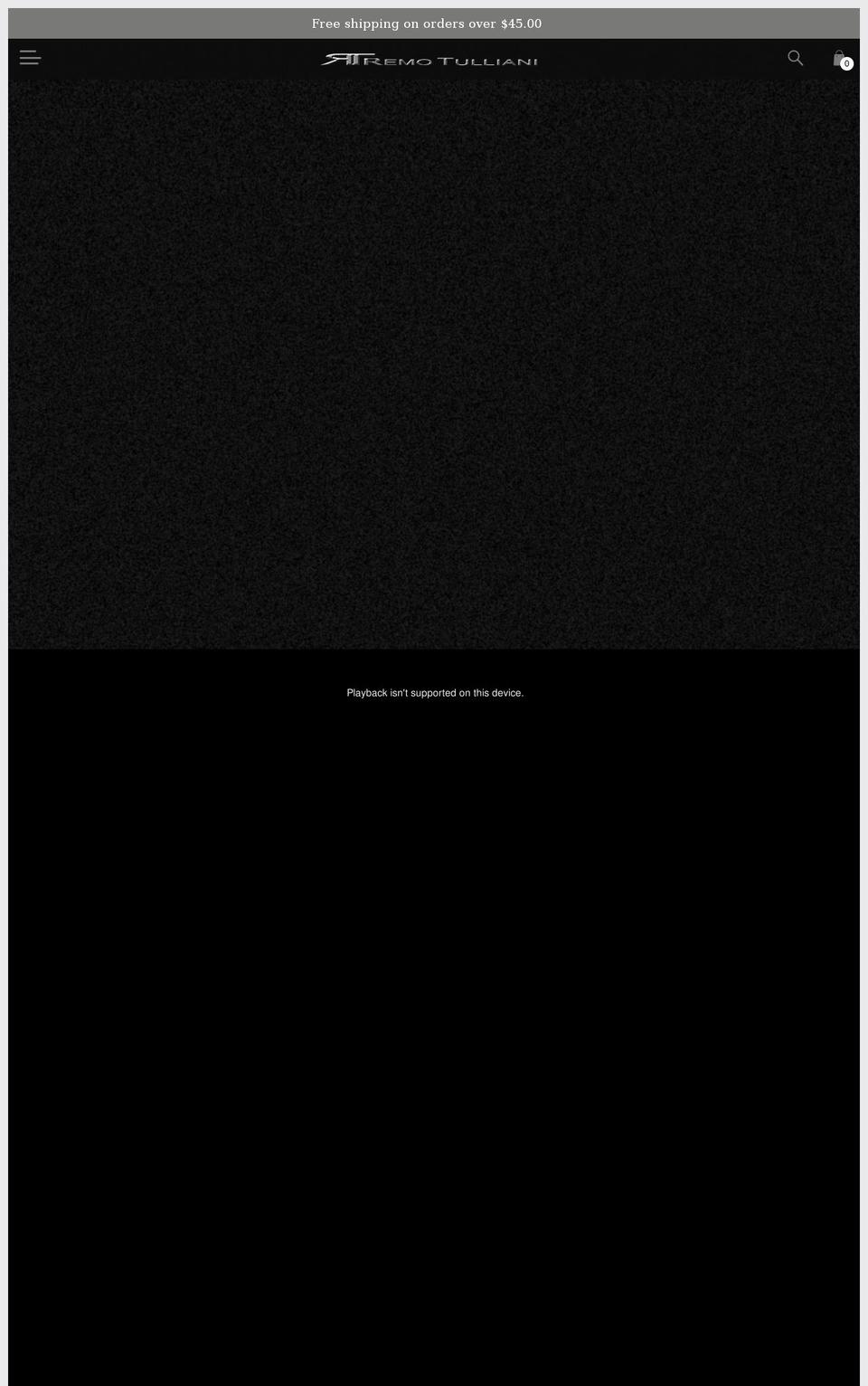 tulliani.com shopify website screenshot