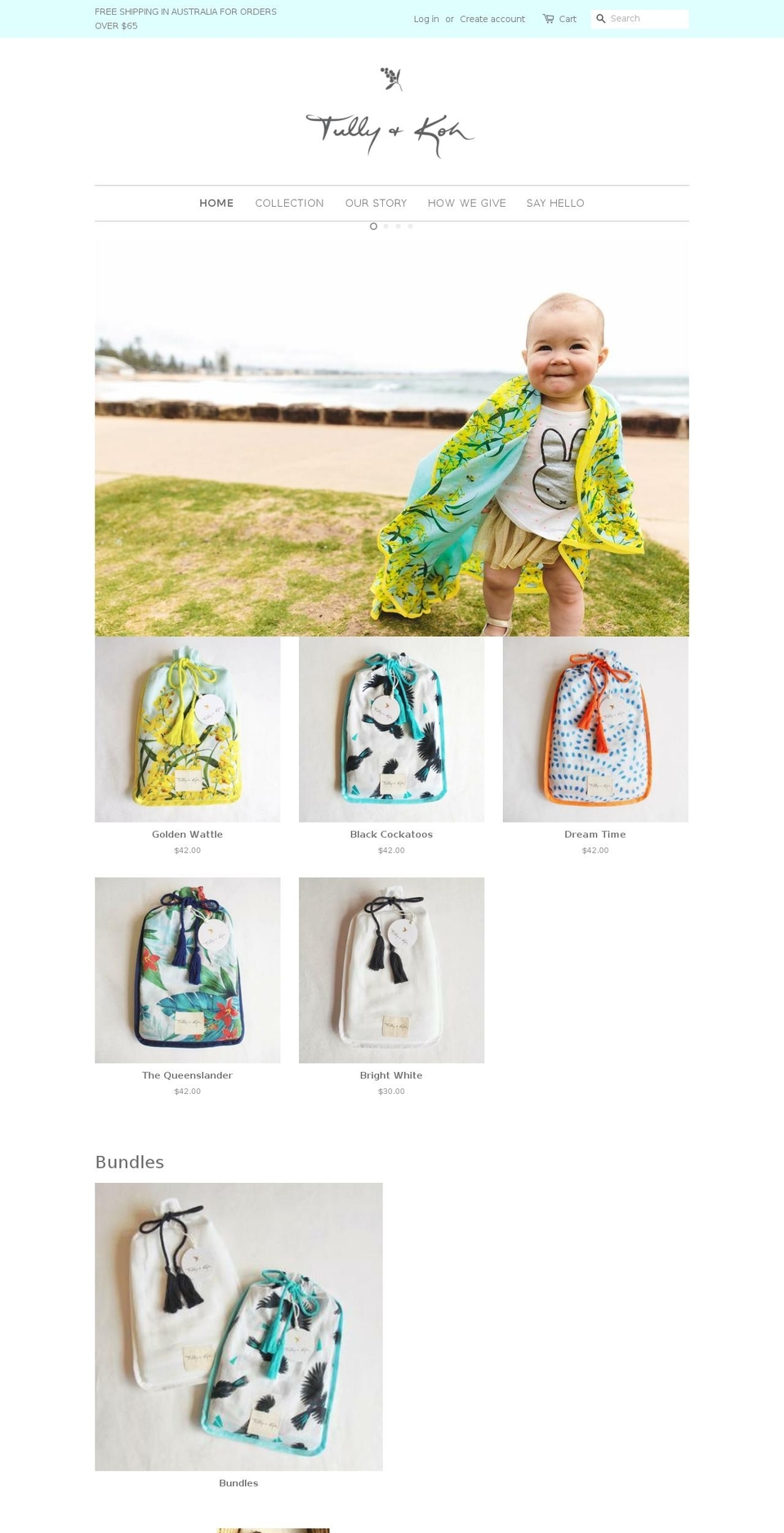 tullyandkoh.com shopify website screenshot