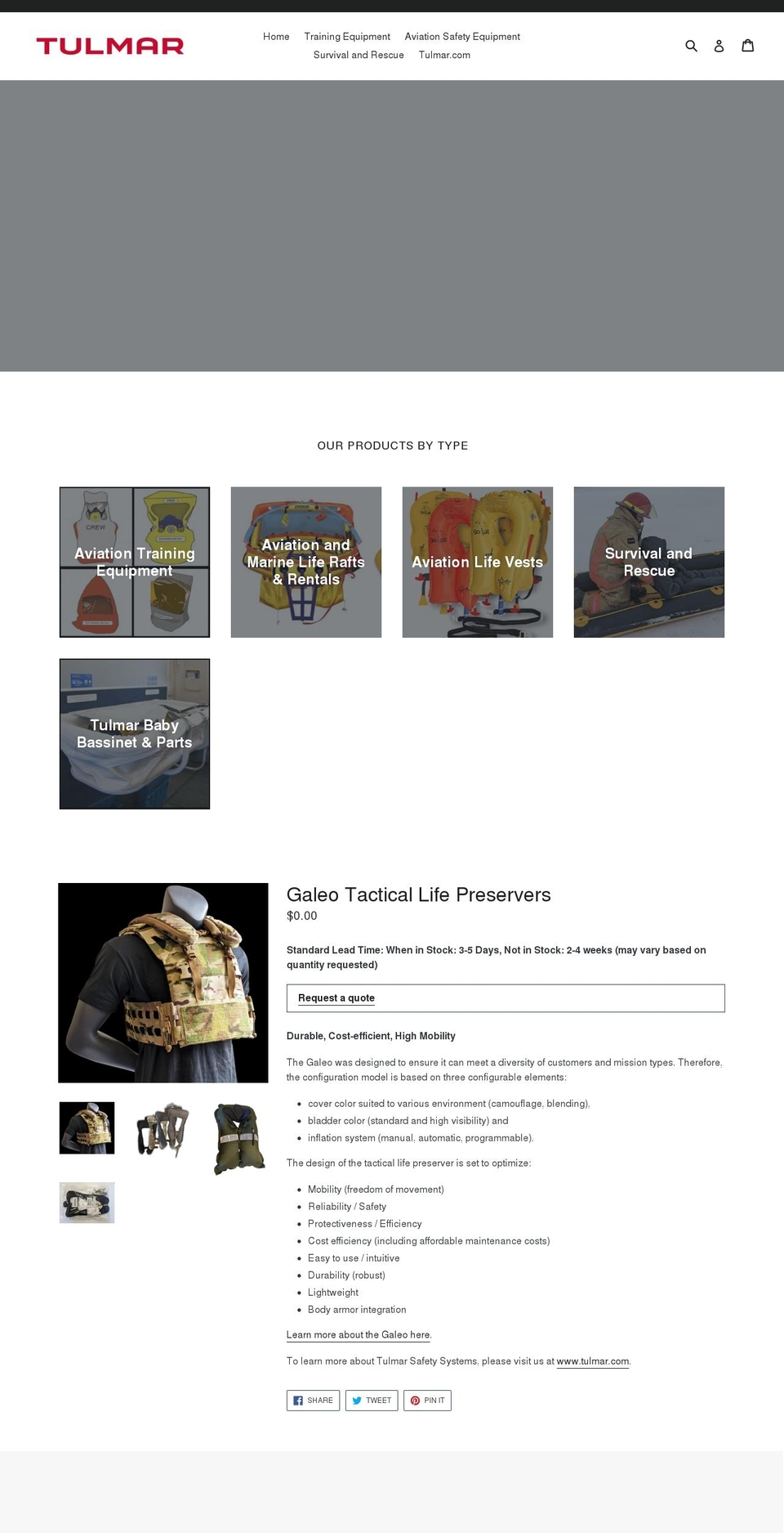 tulmarstore.com shopify website screenshot