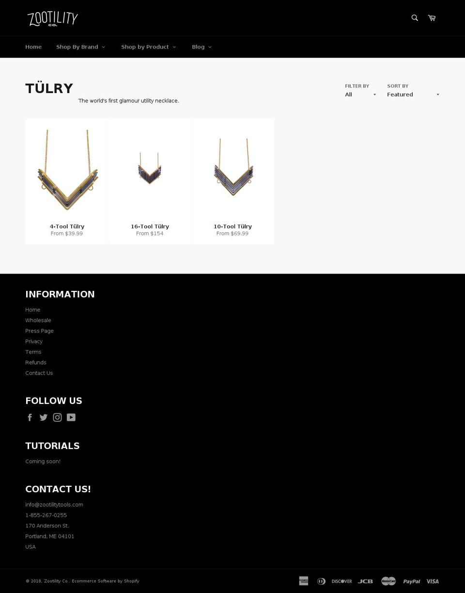 tulry.com — Shopify storefront screenshot