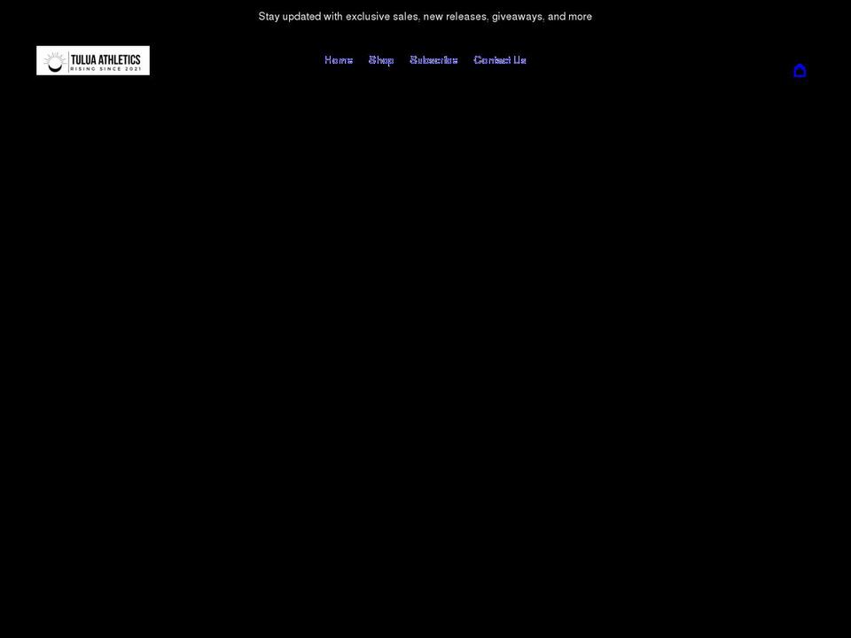 tuluaathletics.com shopify website screenshot