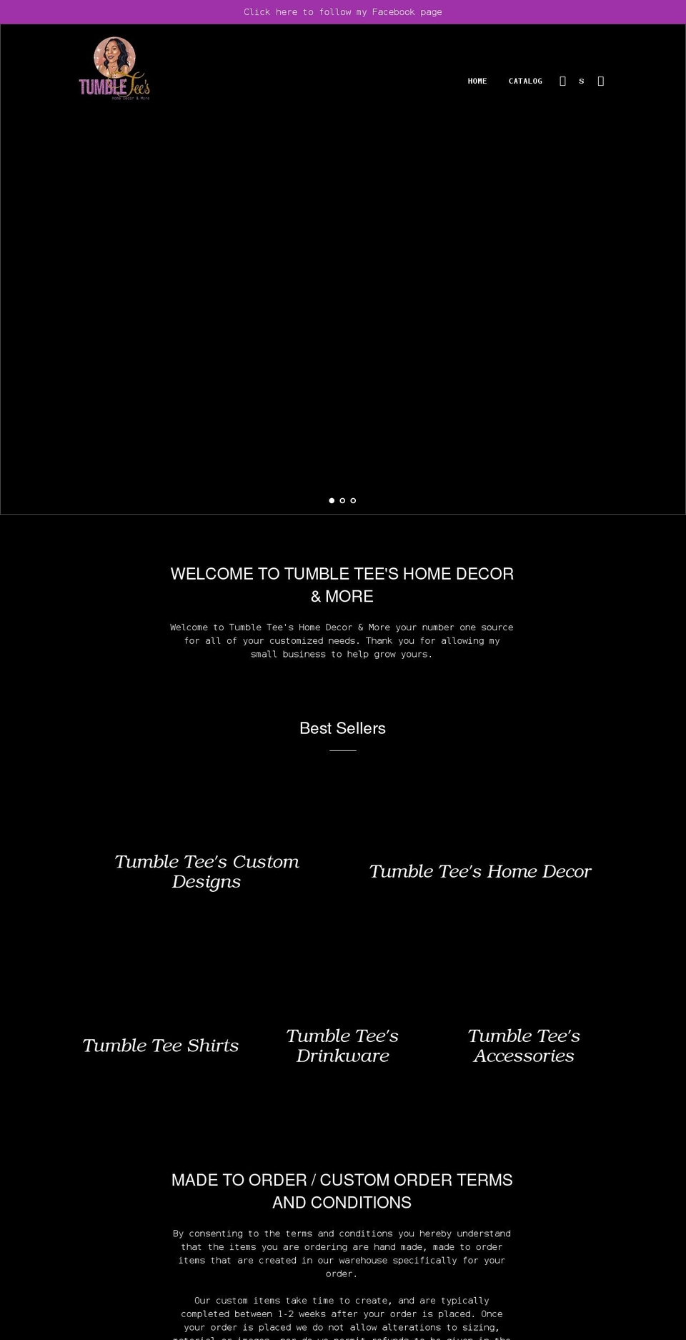 tumbleteeshdm.com shopify website screenshot