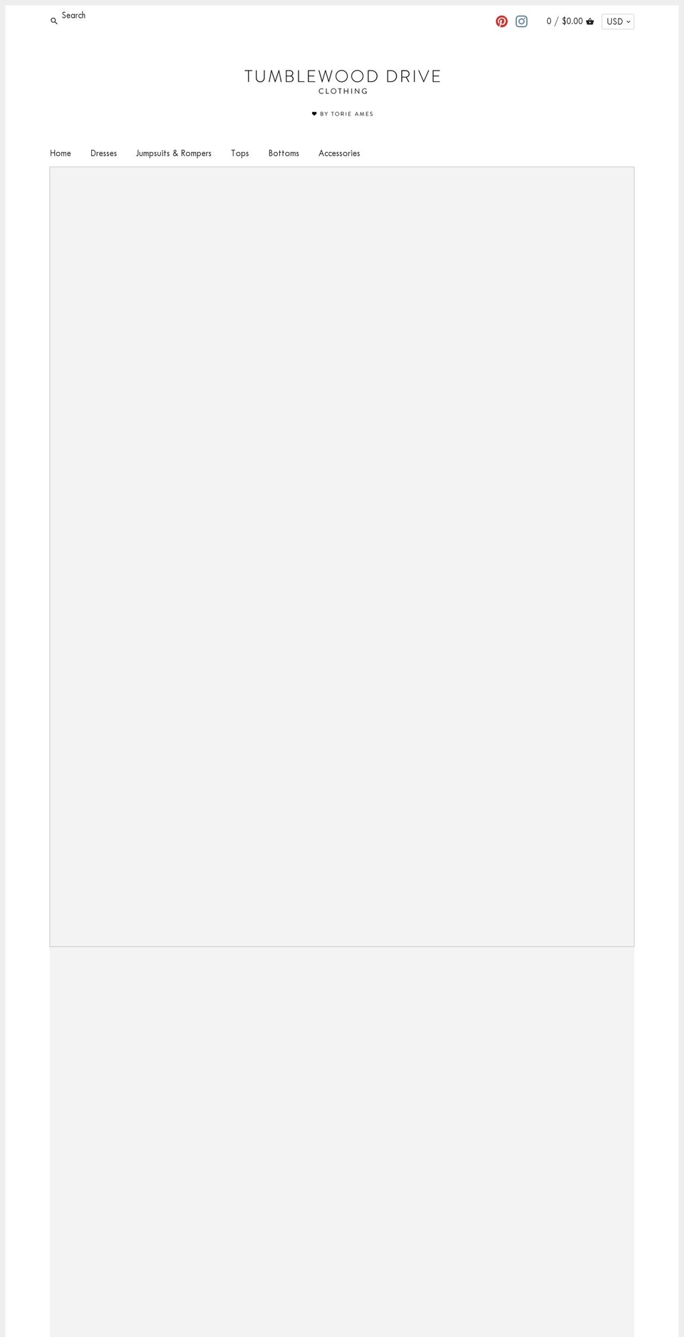 tumblewooddrive.com — Shopify storefront screenshot