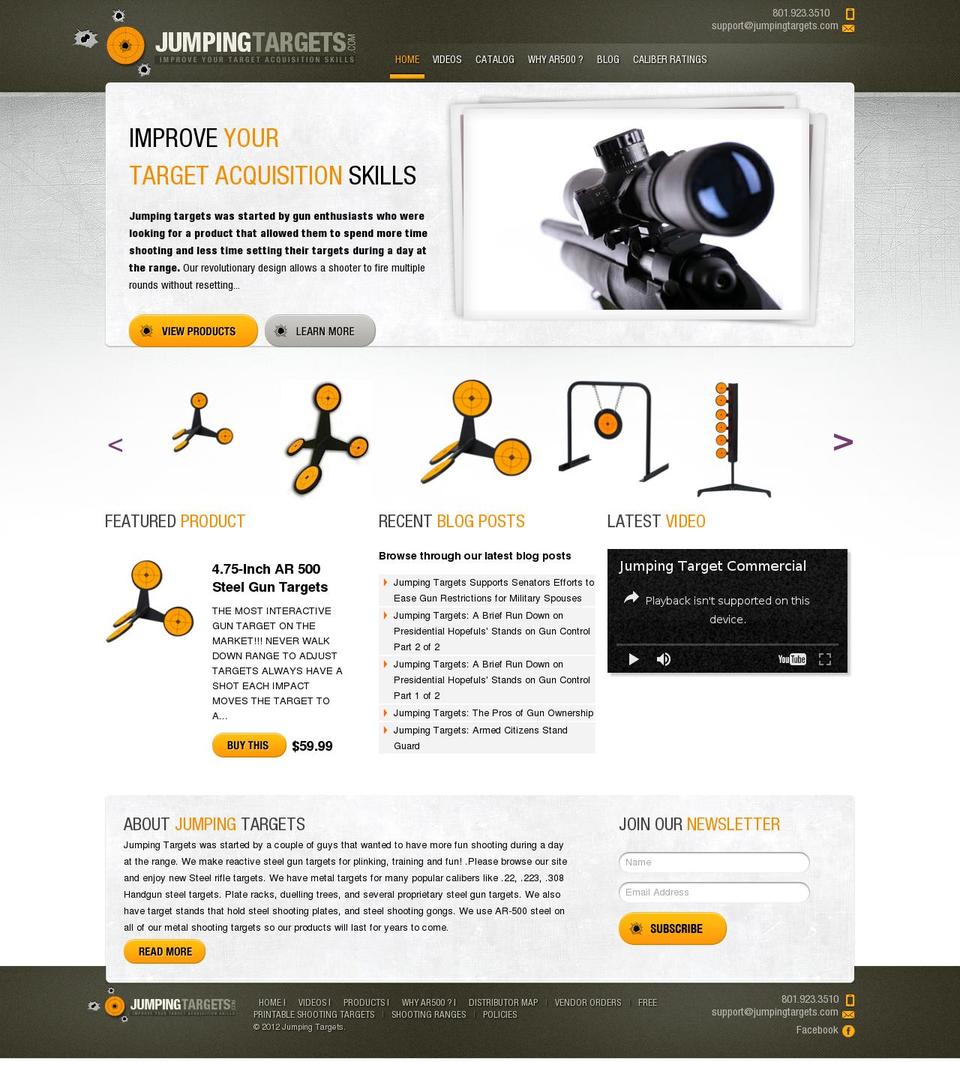 tumblingtargets.com shopify website screenshot