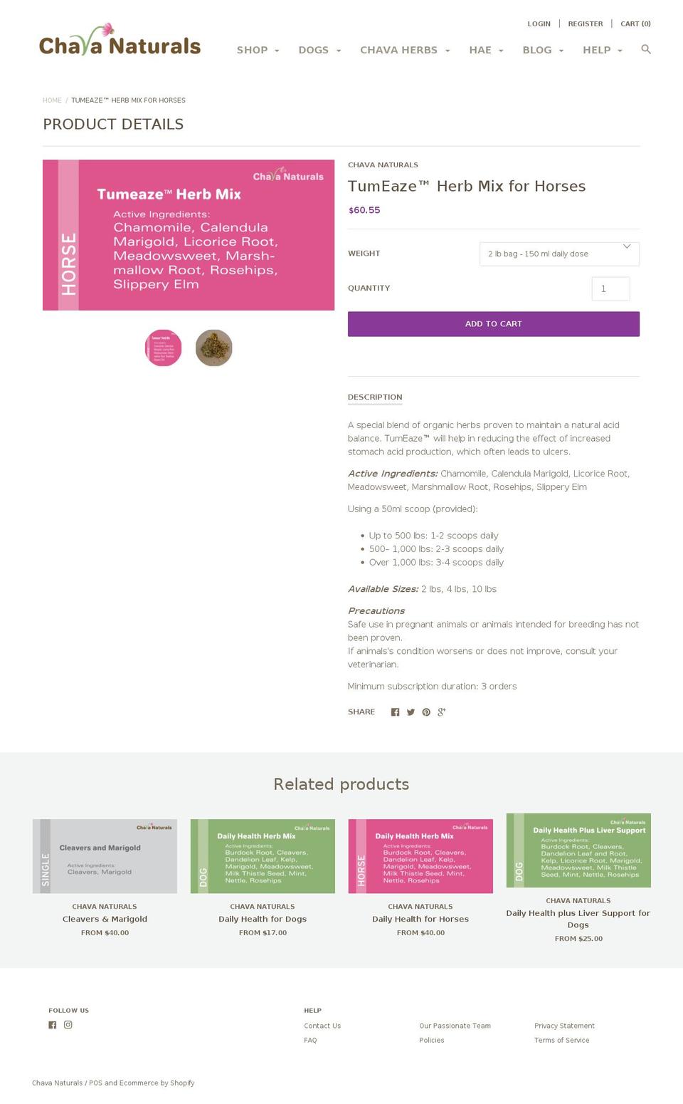 tumeaze.com — Shopify storefront screenshot