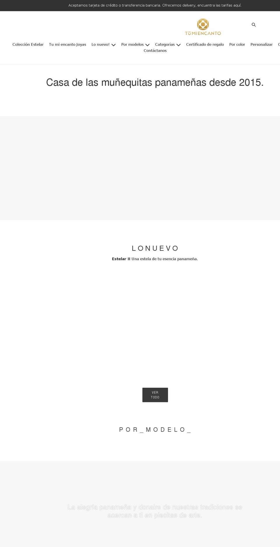 tumiencanto.com shopify website screenshot