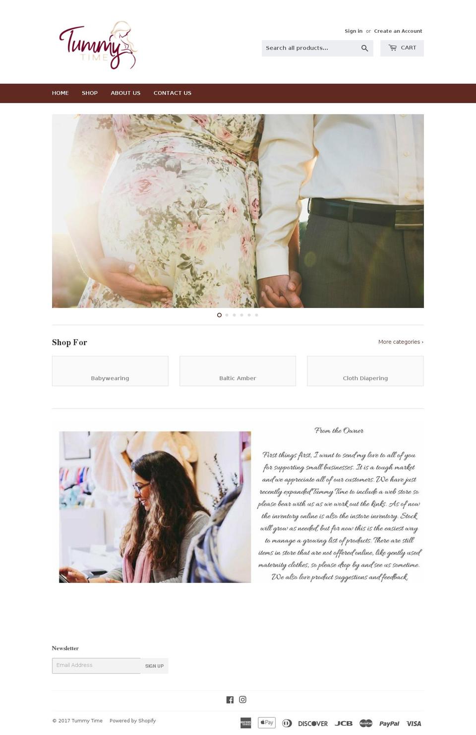 tummy-time.com shopify website screenshot