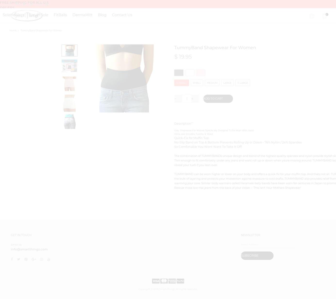 smartthingz Shopify theme site example tummybands.com