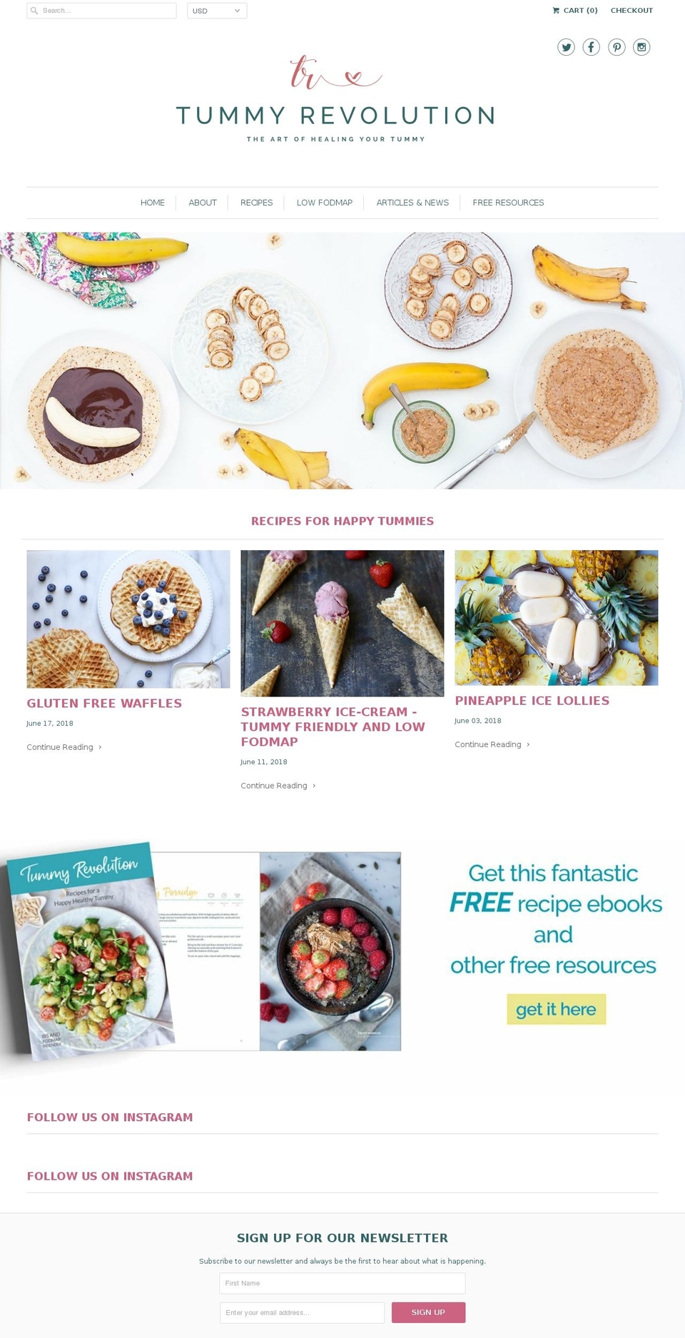 tummyrevolution.com — Shopify storefront screenshot