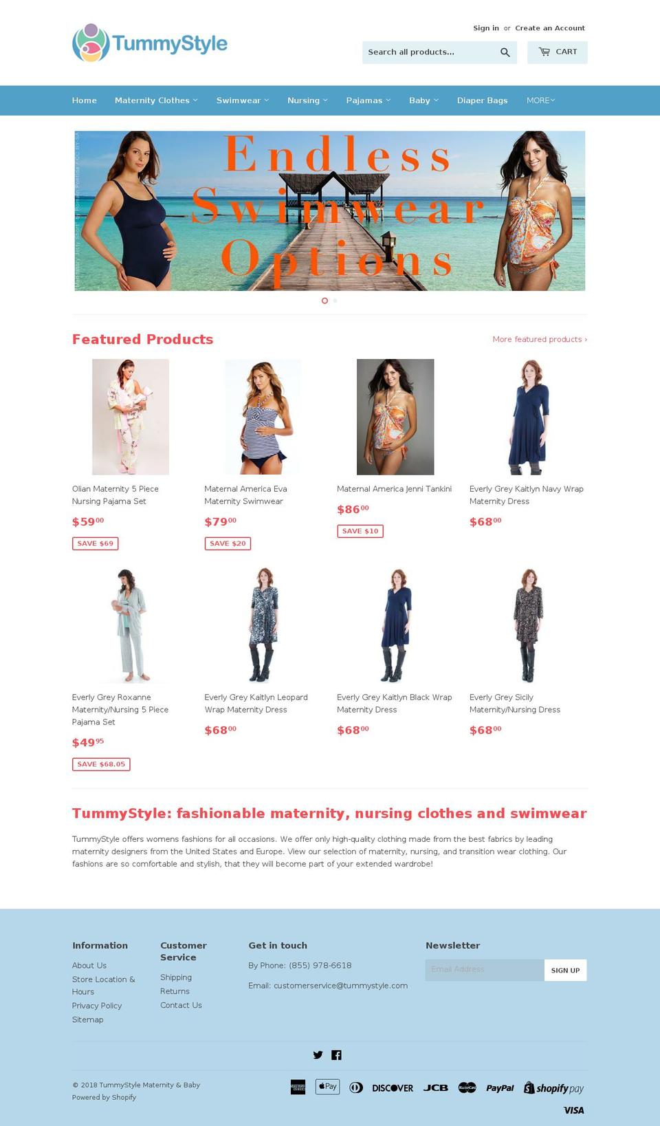 Tummystyle Shopify theme site example tummystylematernity.com