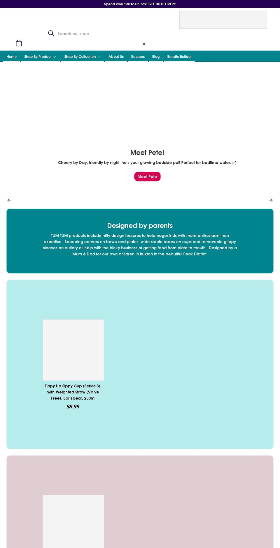 tumtumtots.com shopify website screenshot